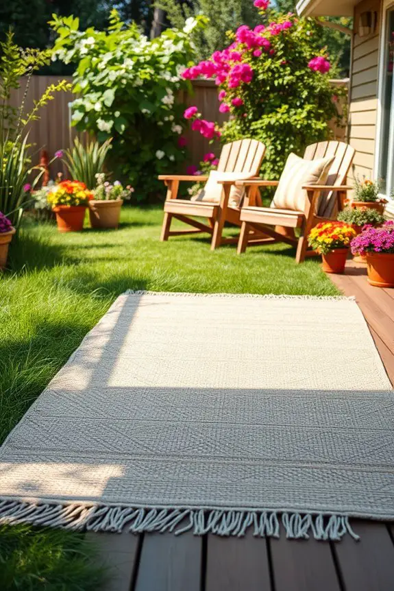 diy outdoor rug creation