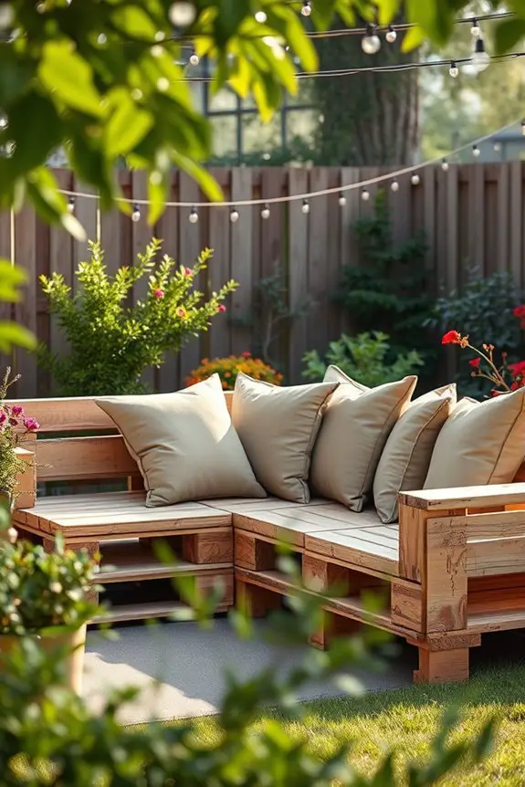 diy pallet outdoor sofa