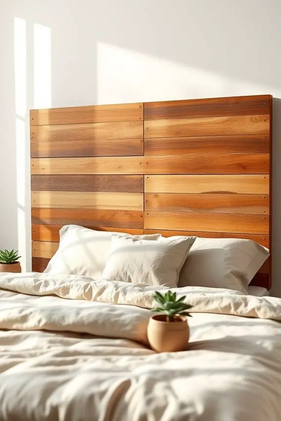 diy pallet wood headboard