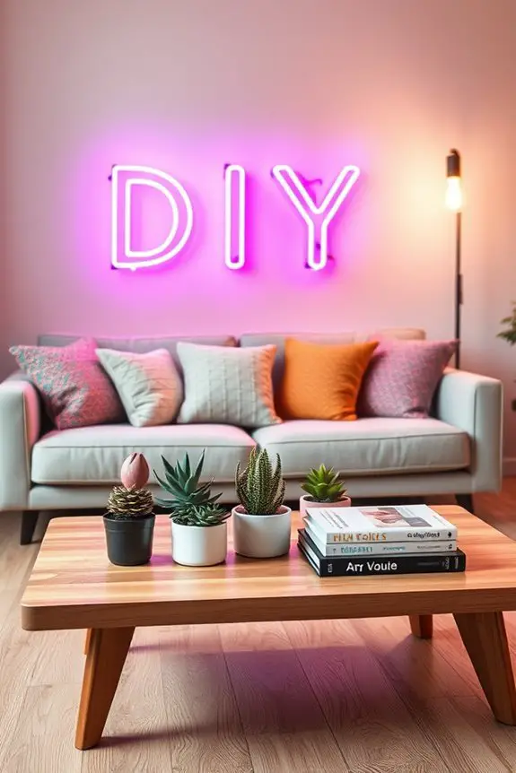 diy personalized neon sign