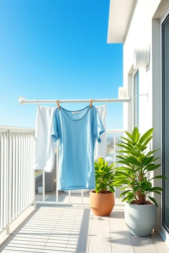 diy pvc clothesline setup