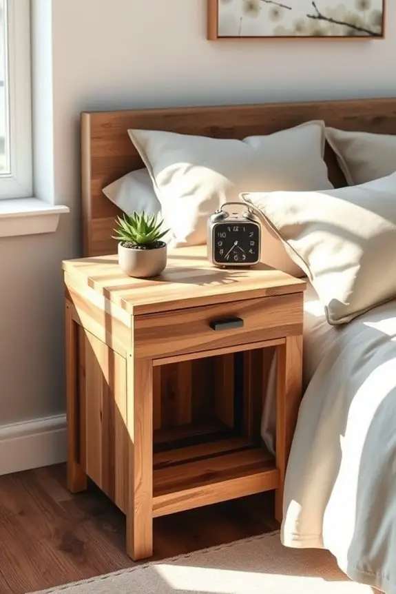 diy rustic nightstand project