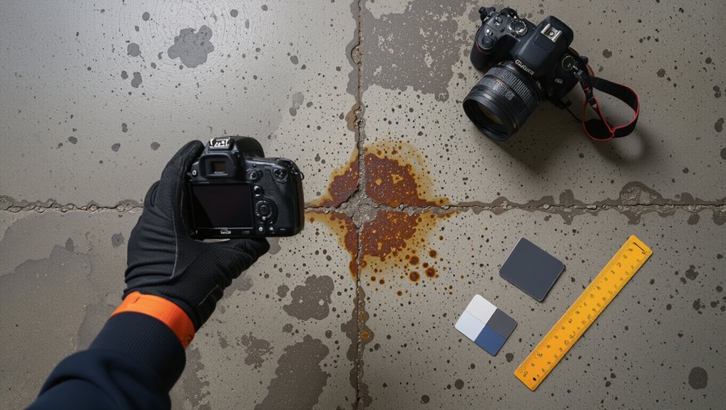 document and map stains