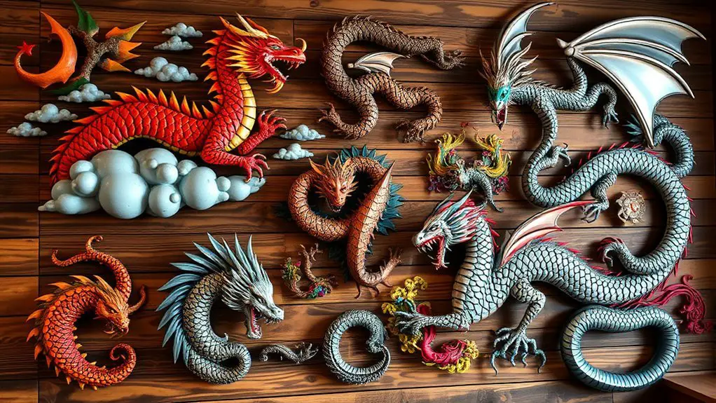 dragon themed wall art ideas