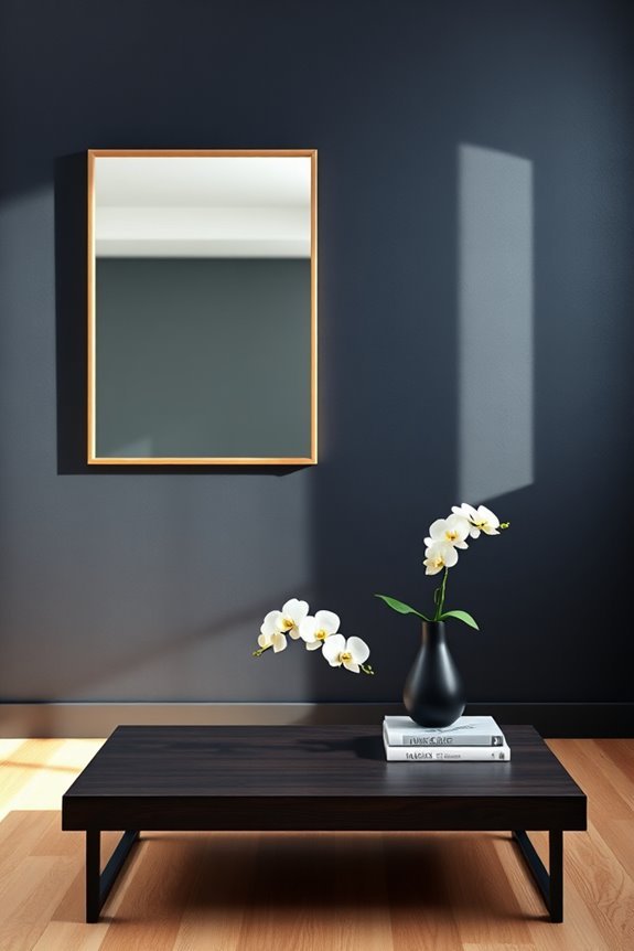 dramatic dark color accents