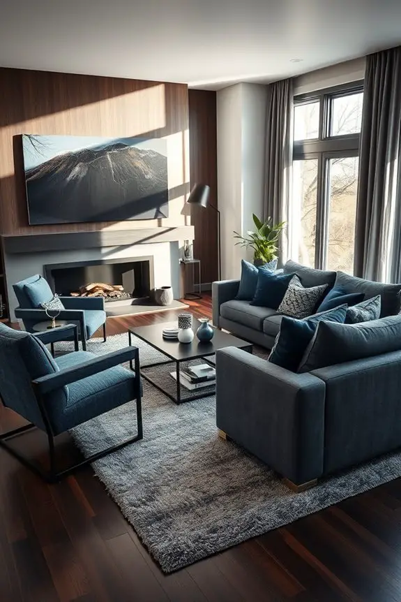 dramatic dark tones decor