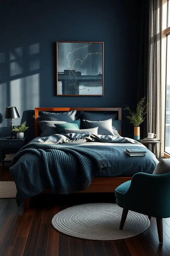 dramatic intimate bedroom atmosphere