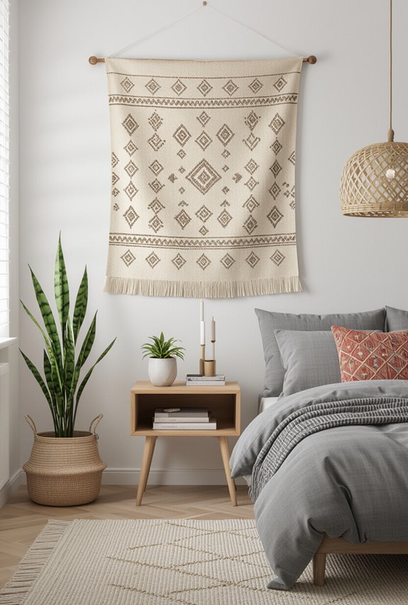 drape tapestry to define zone