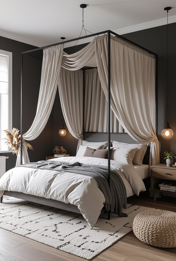 draped canopy for intimate cocoon