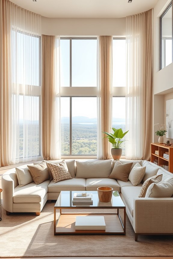 drapery enhances views elegantly