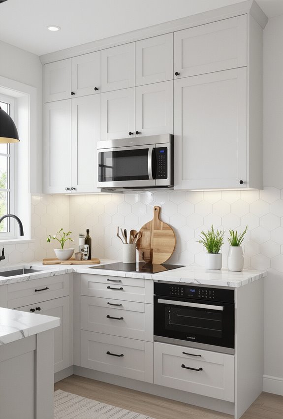 drawer microwave and hidden appliances