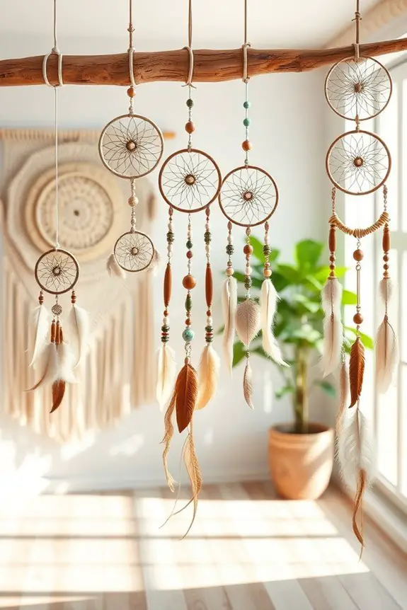 dreamcatchers enhance bohemian decor
