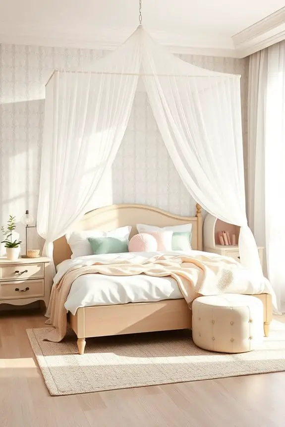 dreamy canopy bed elegance