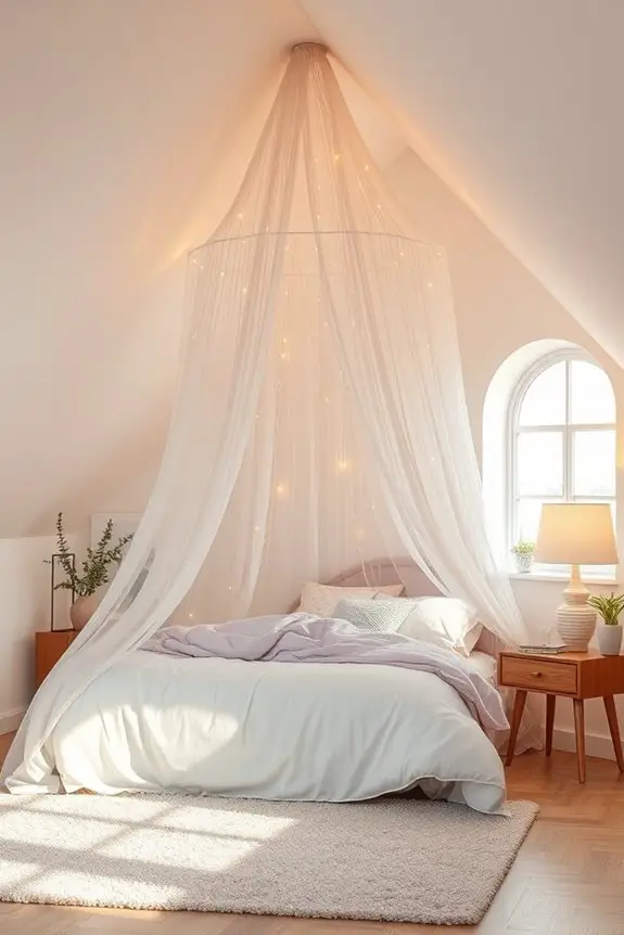 dreamy ethereal canopy lights
