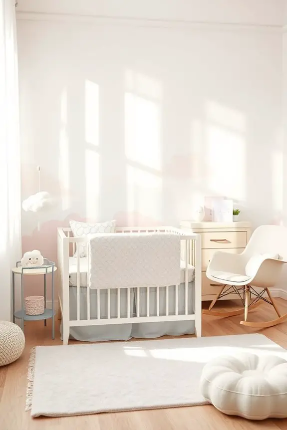 dreamy pastel nursery decor