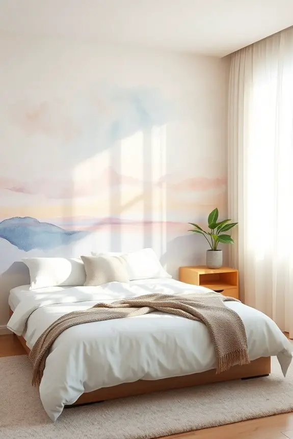 dreamy watercolor bedroom effects