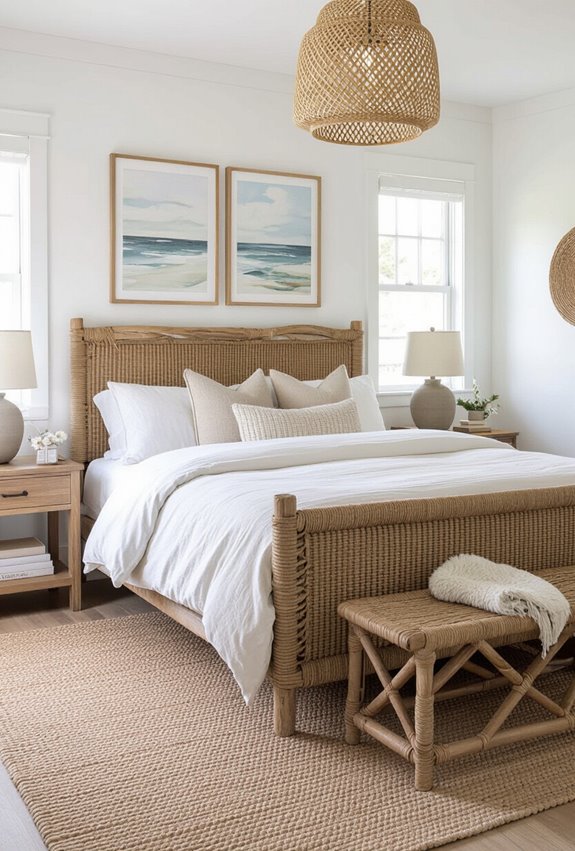 driftwood and rope bedframes