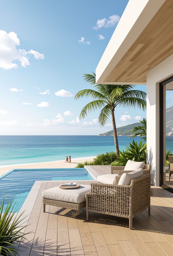 driftwood surfboard beach retreat