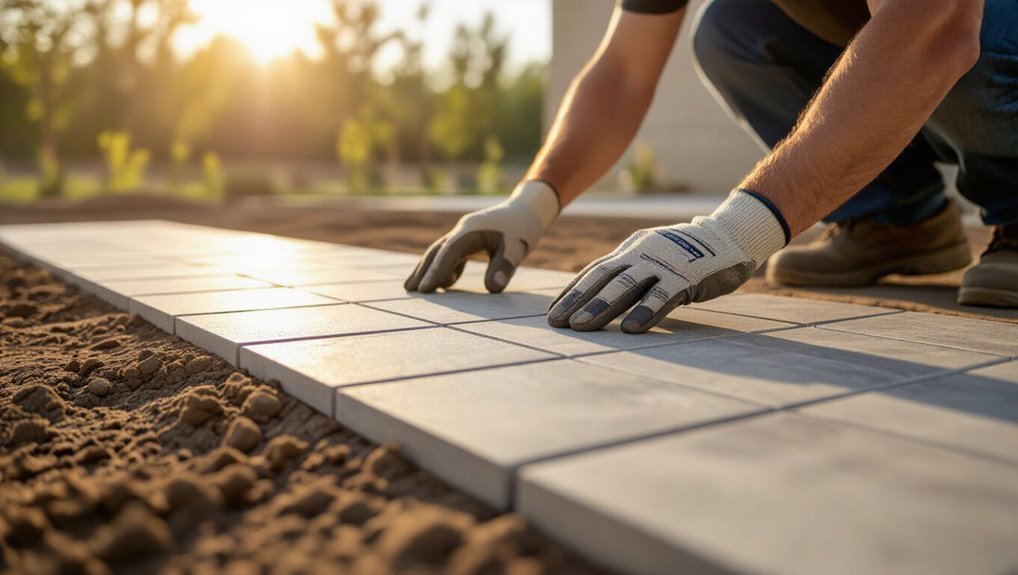 dry lay for tile alignment