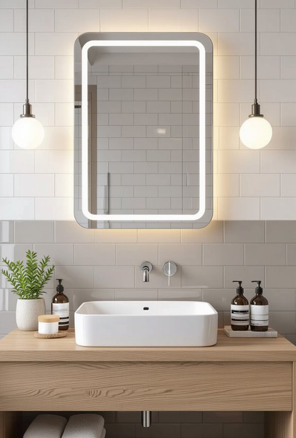 durable anti fog modern mirrors