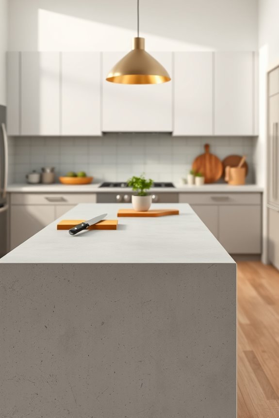 durable concrete kitchen countertops
