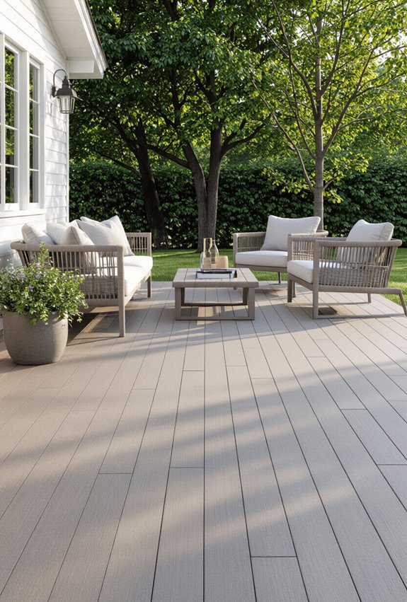 durable low maintenance faux wood decking