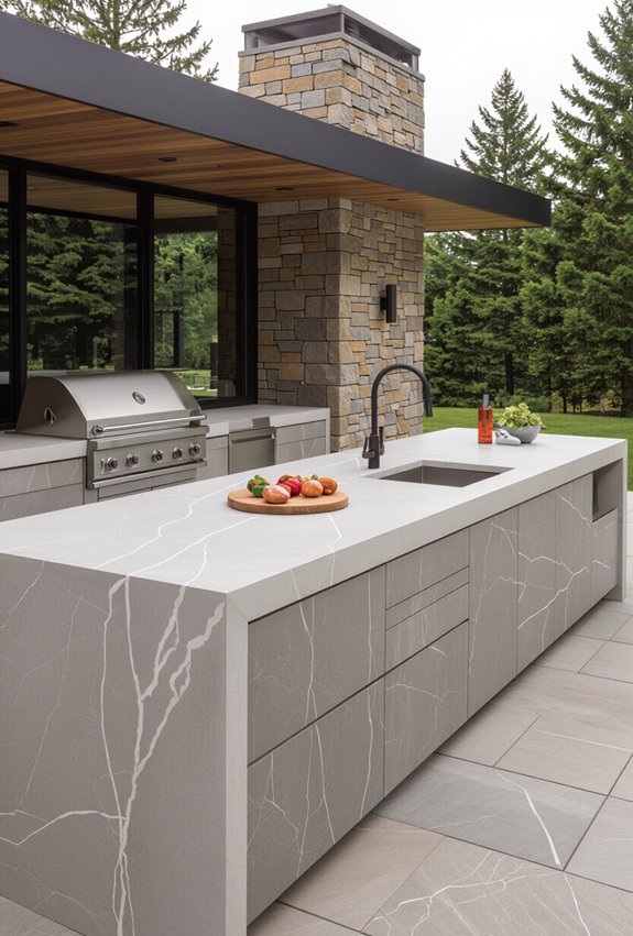 durable luxury outdoor kitchen