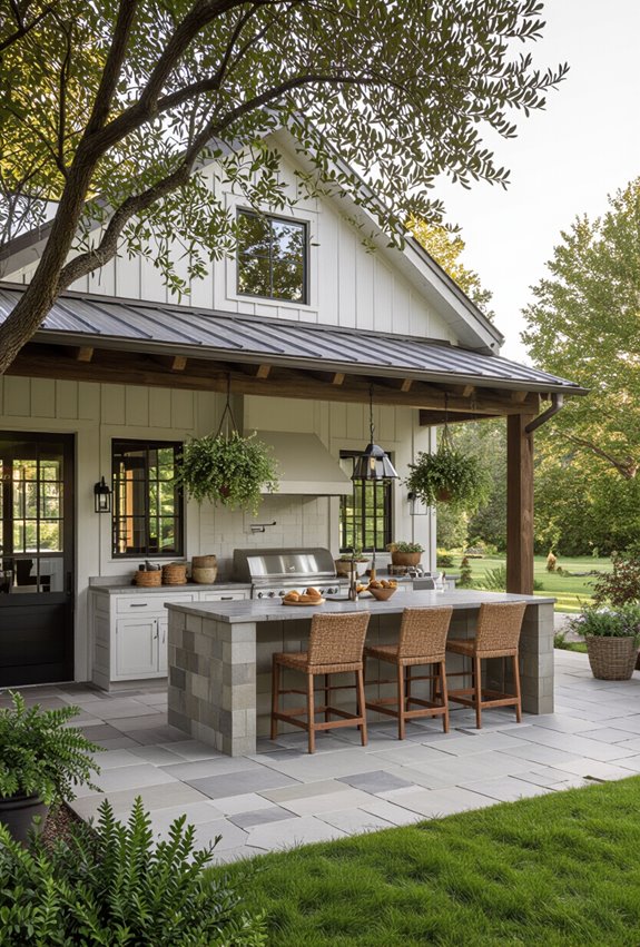 durable mid range outdoor kitchen