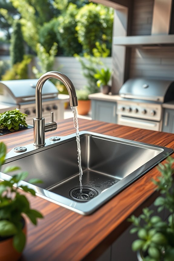 durable outdoor sink convenience