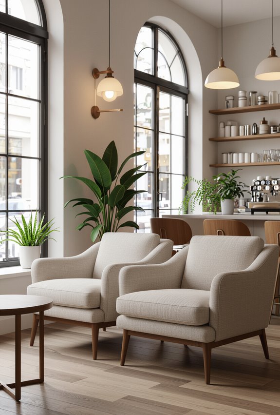 durable plush lounge seating
