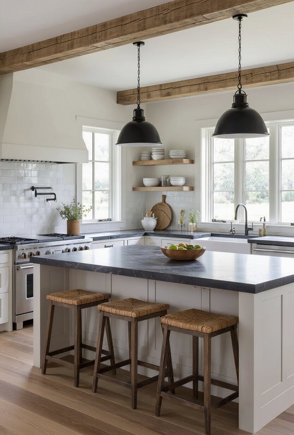 durable rustic low maintenance counters