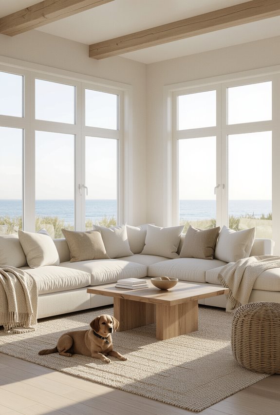 durable washable coastal family friendly