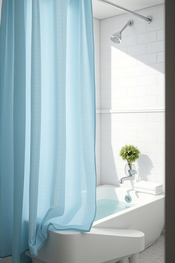 dusty blue bathroom refresh