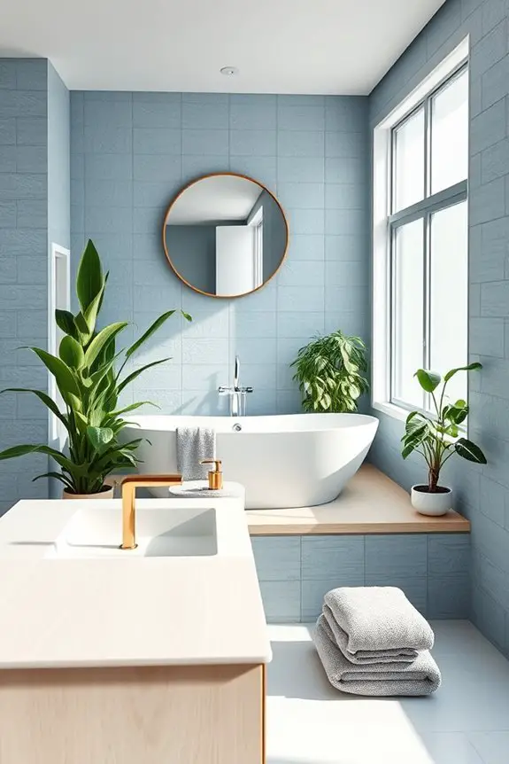 dusty blue plant oasis