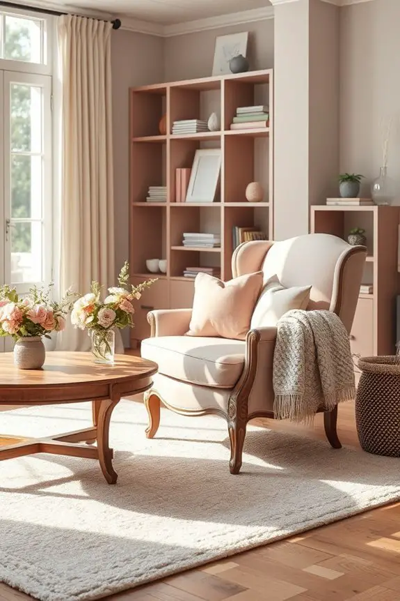 dusty rose home elegance
