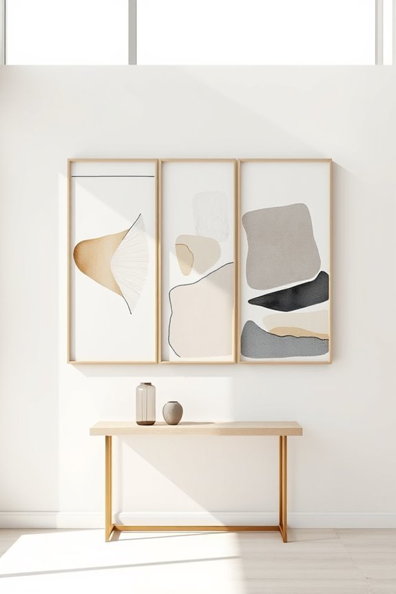 dynamic abstract art arrangement
