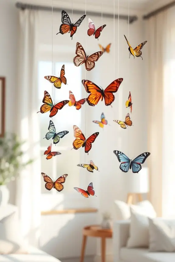 dynamic butterfly mobile display