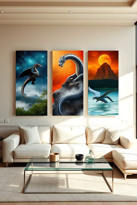 dynamic canvas dragon art