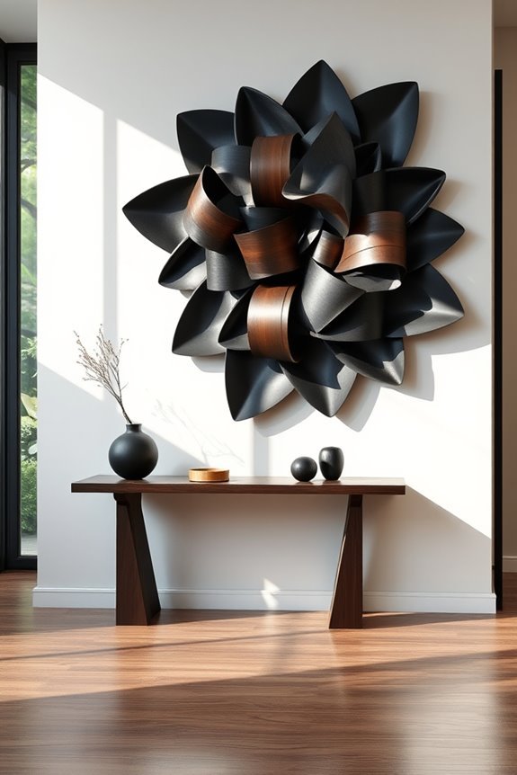 dynamic contemporary wall sculptures