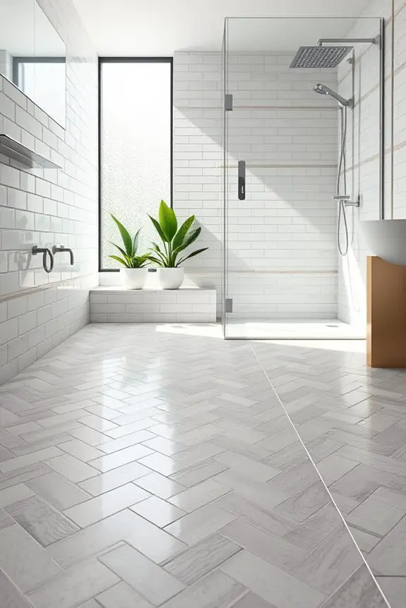 dynamic herringbone tile designs