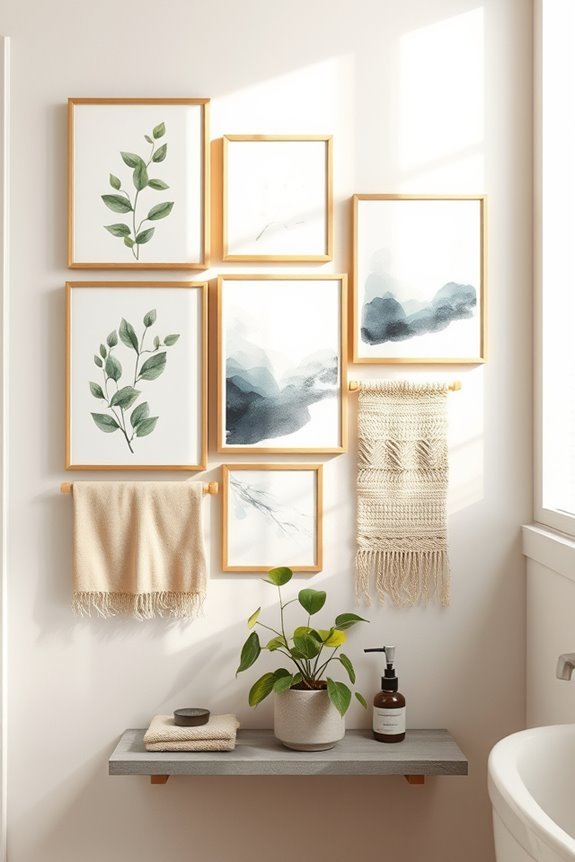 dynamic layered wall collages