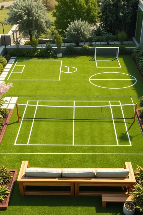 dynamic outdoor sports area