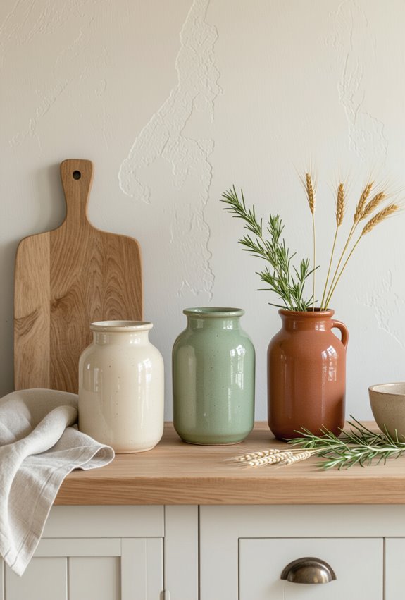 earthenware utensil vignette styling
