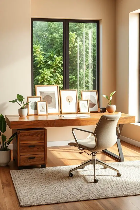 earthy artwork enhances productivity