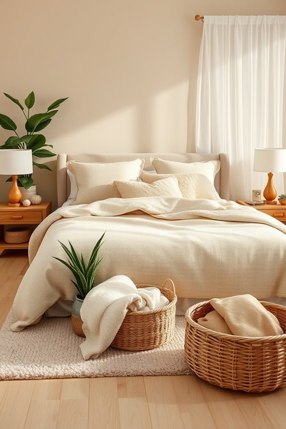 earthy beige vibrant greenery
