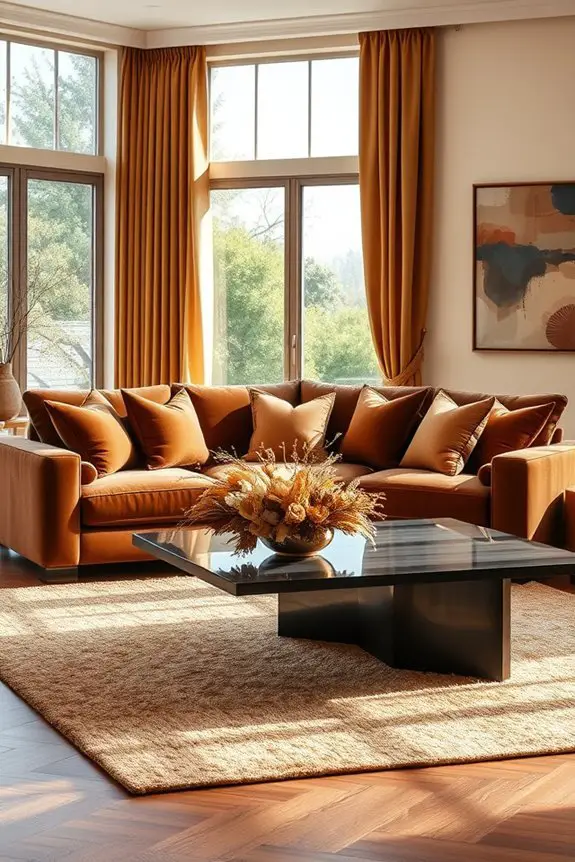 earthy brown textile elegance