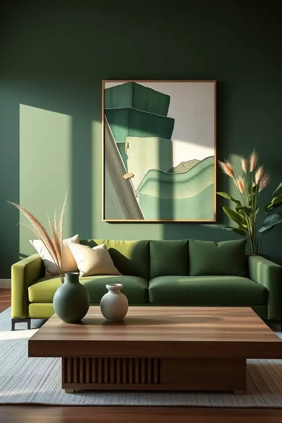earthy green decor inspiration