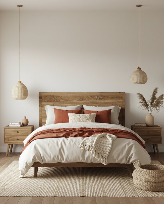 earthy hues natural wood