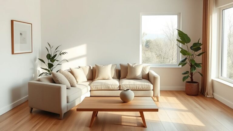 earthy minimalist living room