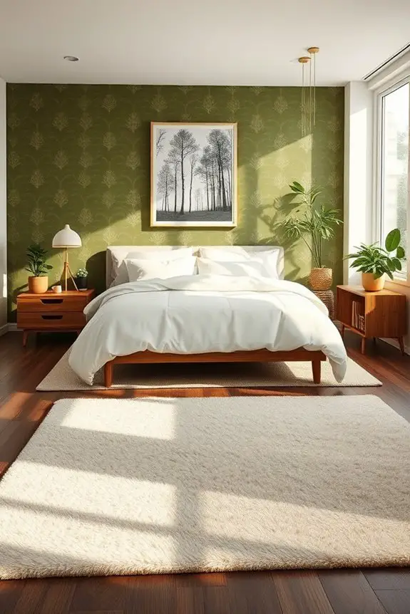earthy olive woodland retreat